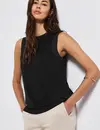 Street One Top met Chiffondetails - Black