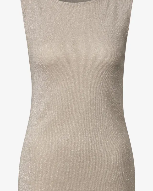 Street One Glinsterende Ribtop - Coastal Beige