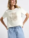 Street One Shirt met Print aan de Voorkant - Off White