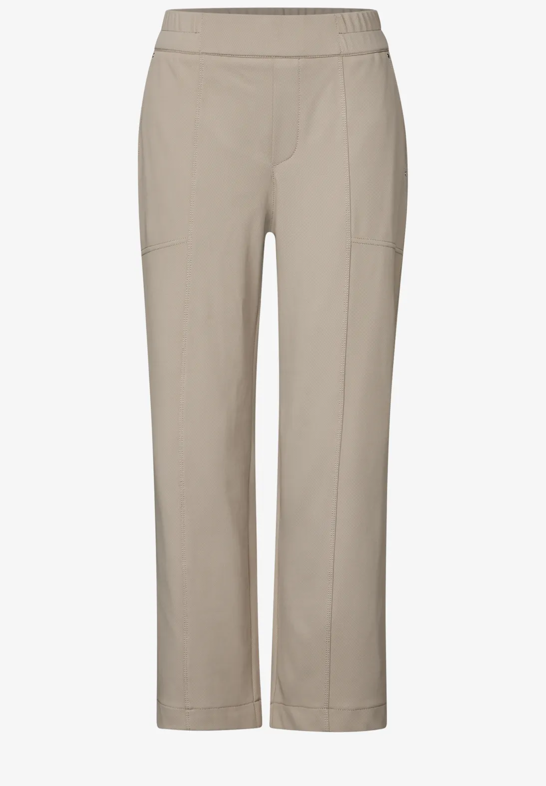 Street One Straight Leg Twill-Hose - Buff Grey
