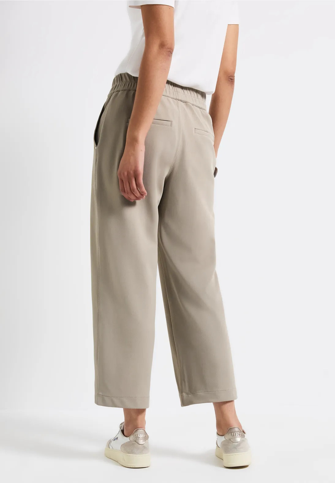 Street One Straight Leg Twill-Hose - Buff Grey
