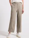 Street One Twill Broek met Rechte Pijpen - Buff Grey