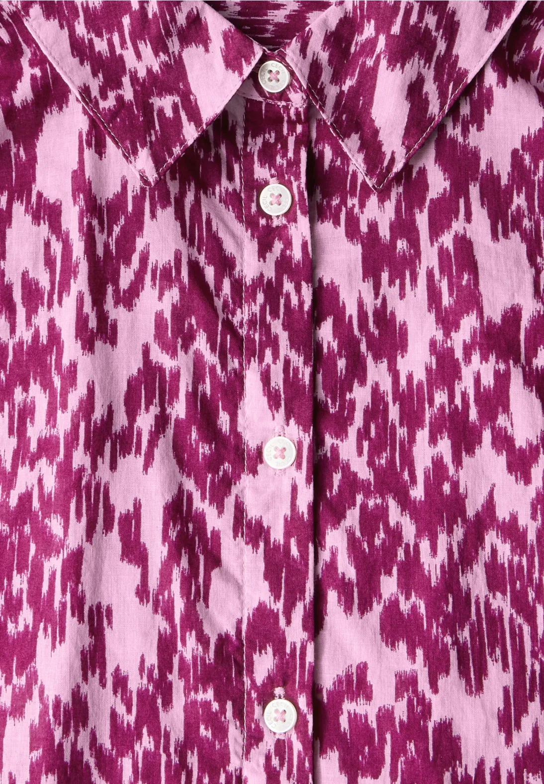 Cecil Blouse met Minimal Print - Cherry Blossom Pink