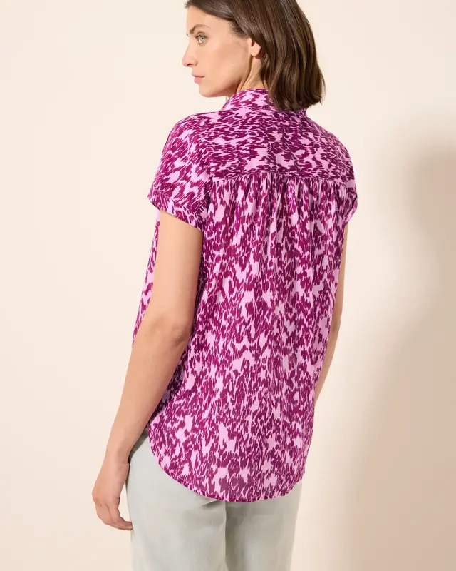 Cecil Bluse mit Minimal Print - Cherry Blossom Pink