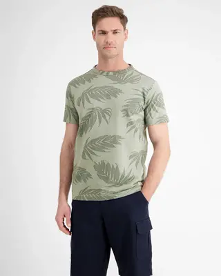 Lerros Jacquard T-Shirt - Tinted Grey