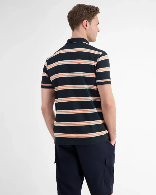 Lerros Poloshirt im Rugby-Look - Classic Navy