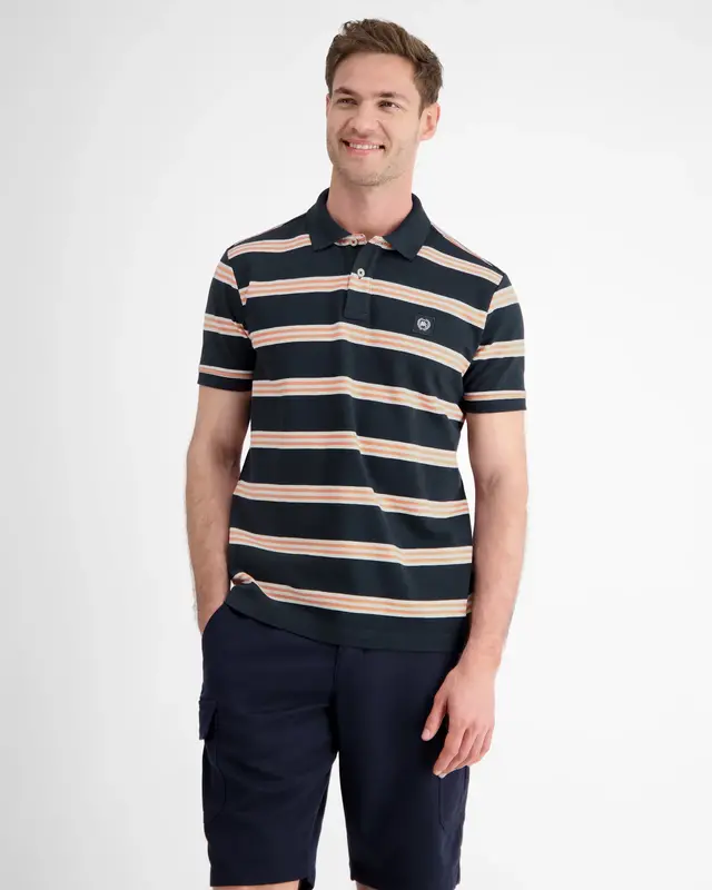Lerros Poloshirt in Rugby Look - Classic Navy