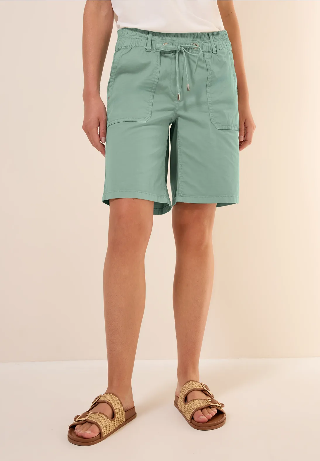 Cecil Twill Short Tracey - Matcha Green