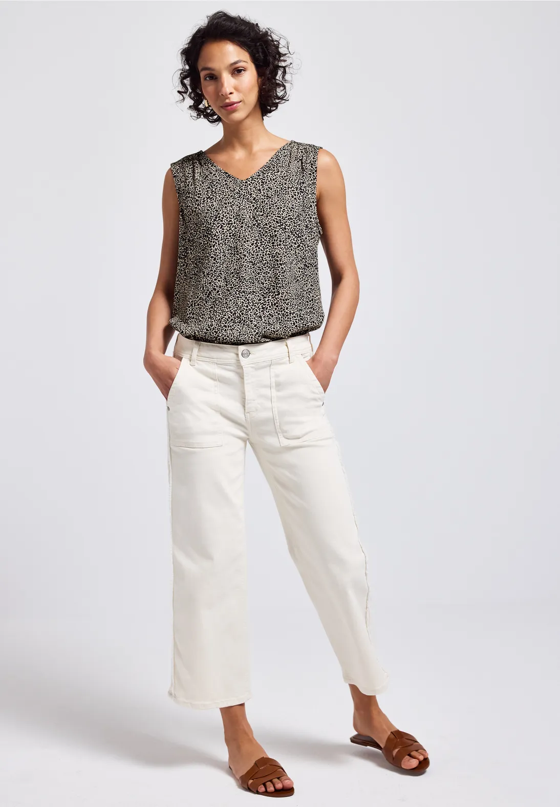 Street One Leo Blouse - Cotton Cream