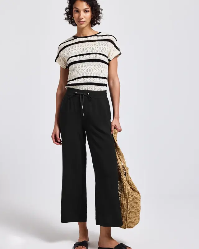 Street One Wide Leg Pants Emee - Black