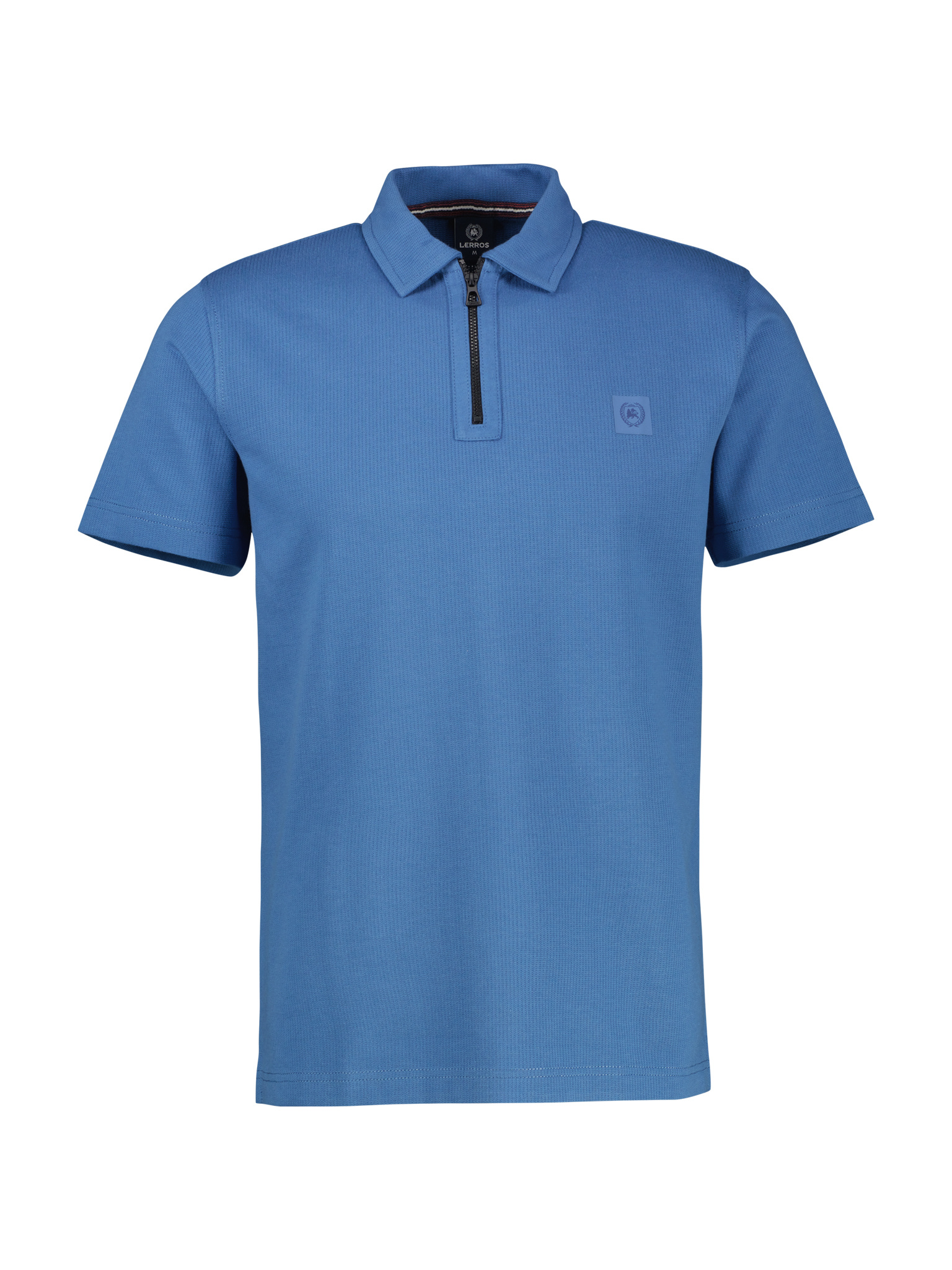Lerros Poloshirt with Zipper - Cobalt Blue