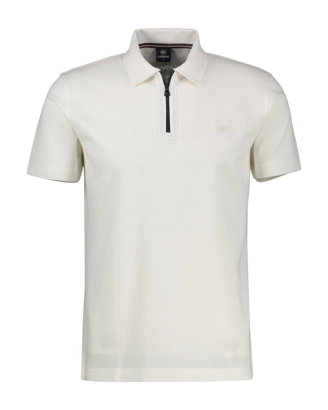 Lerros Poloshirt mit Zipper - Broken White