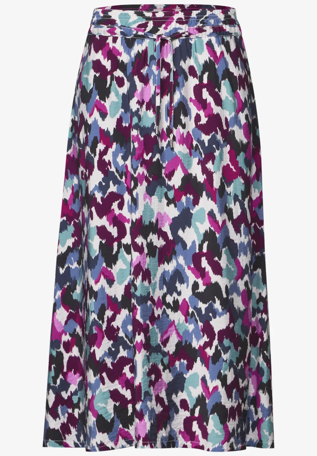 Cecil Printed Midi Skirt - Vanilla White