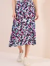 Cecil Printed Midi Skirt - Vanilla White