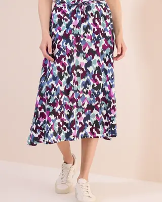 Cecil Gedessineerde Midirok - Vanilla White