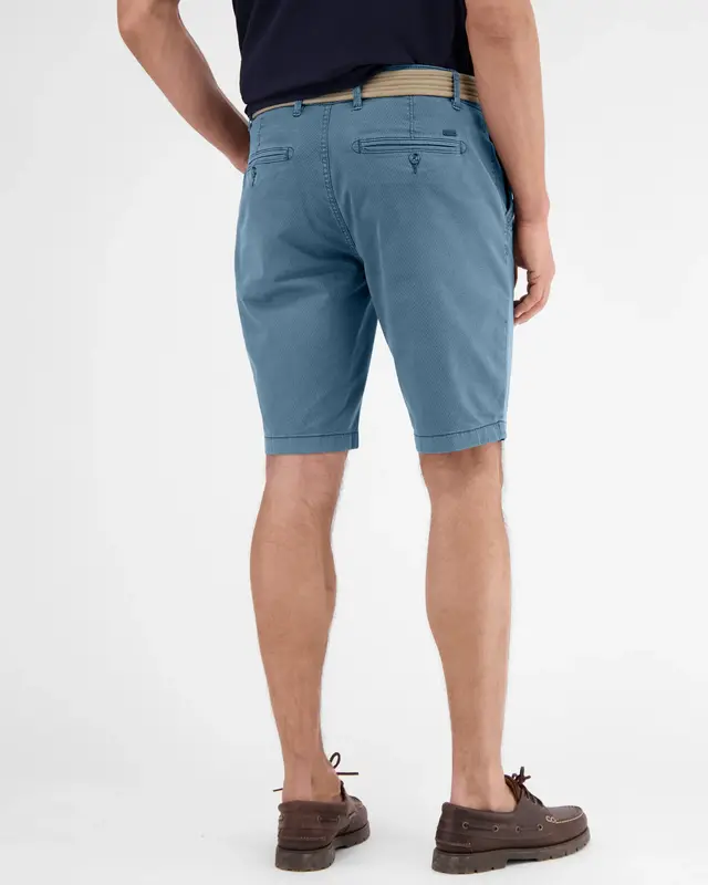 Lerros Chino Bermuda mit Gürtel - Crispy Blue