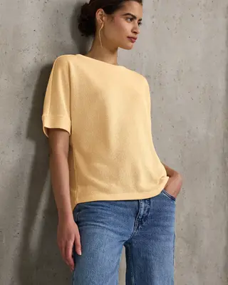 Street One Studio Knit Look Shirt - Blend Yellow