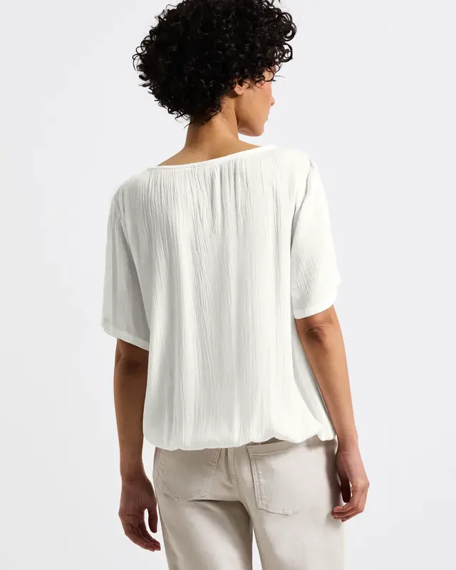 Street One Blouseshirt met Lintdetail - Off White
