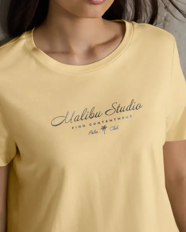 Street One Studio Shirt met Folietekst - Blend Yellow