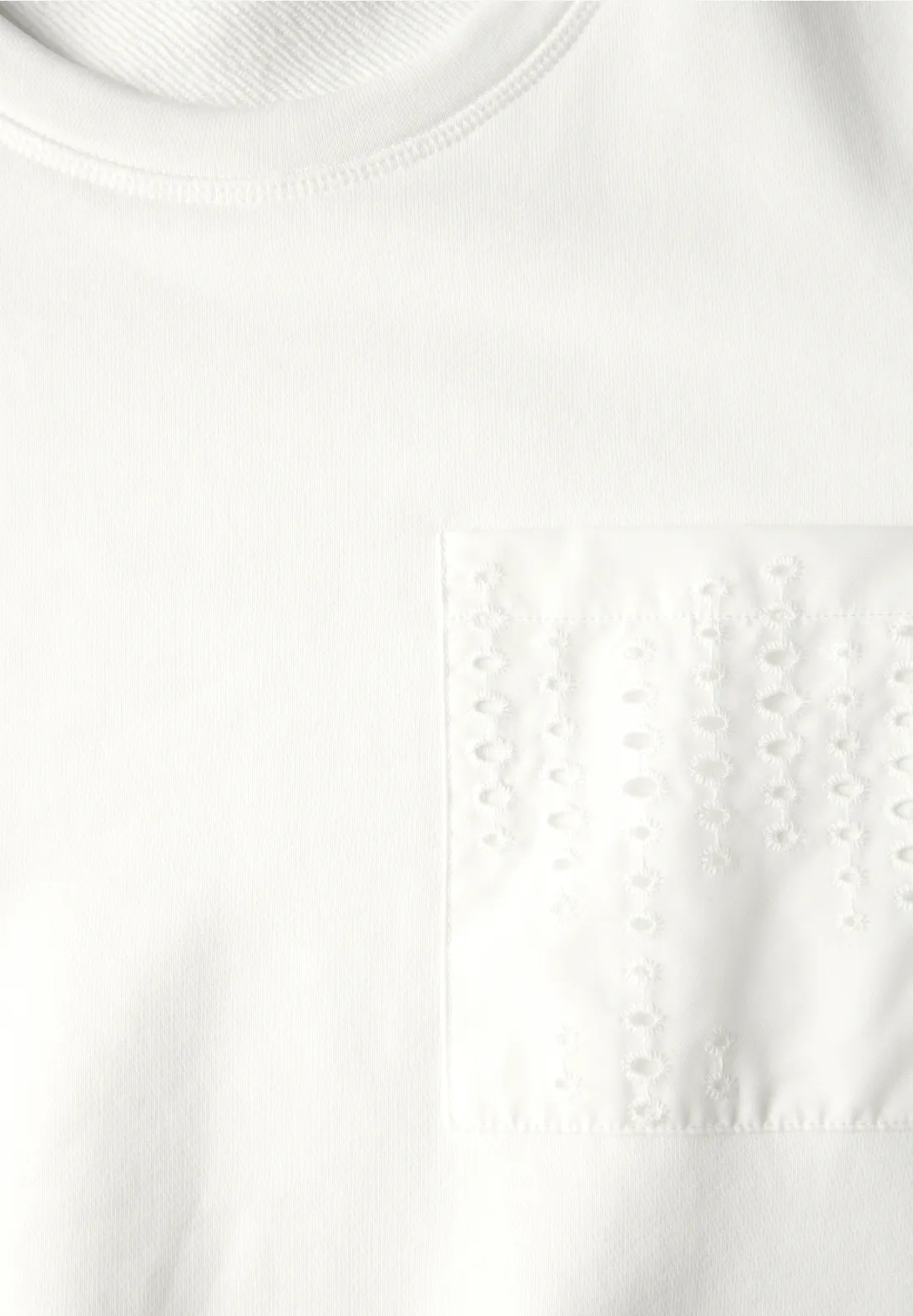 Cecil Sweatshirt mit Brusttasche - Vanilla White