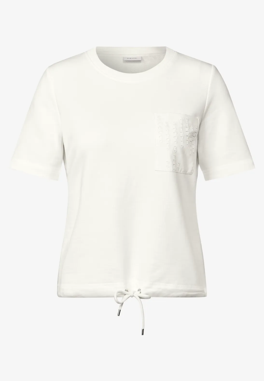 Cecil Sweater met Borstzak - Vanilla White