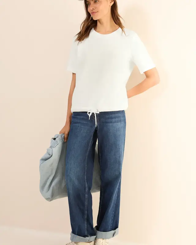 Cecil Sweater met Borstzak - Vanilla White