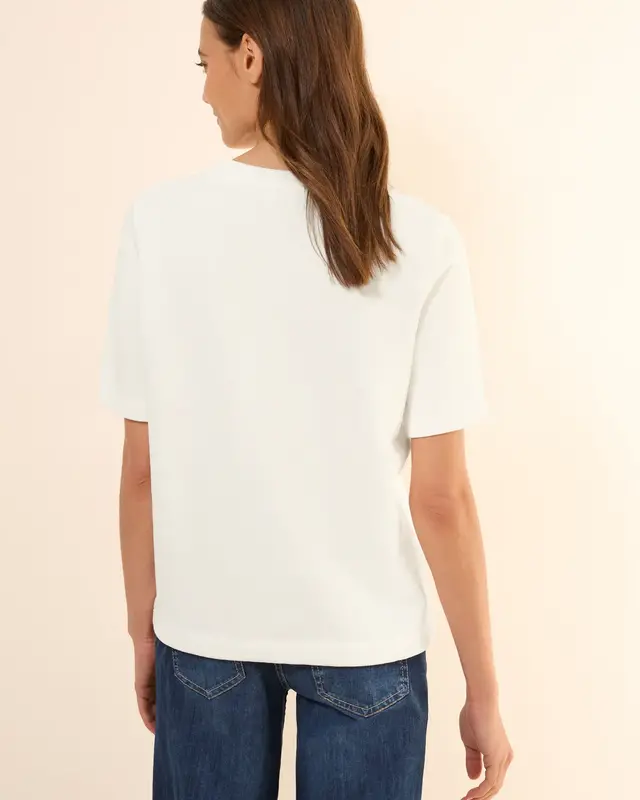 Cecil Sweater met Borstzak - Vanilla White