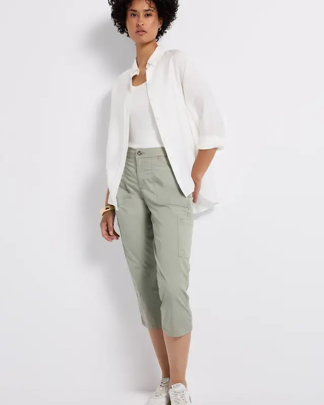 Street One 3/4 Satijnen Broek Yulius - Pastel Green