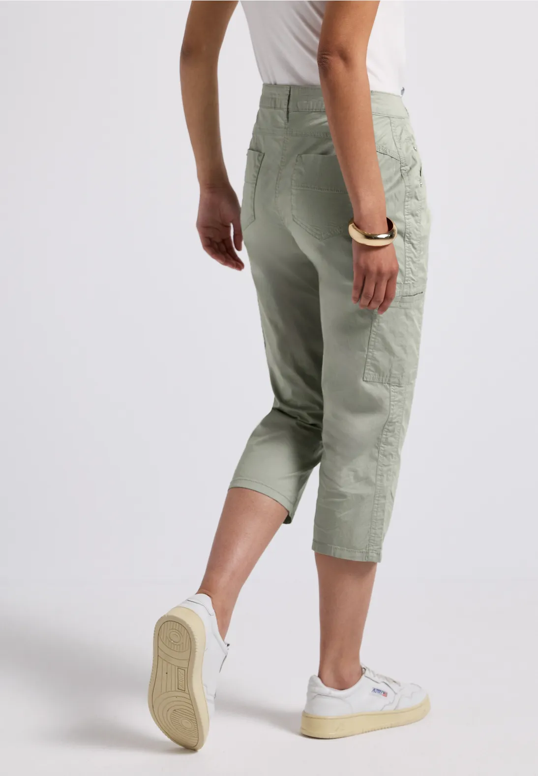 Street One 3/4 Satin Pants Yulius - Pastel Green