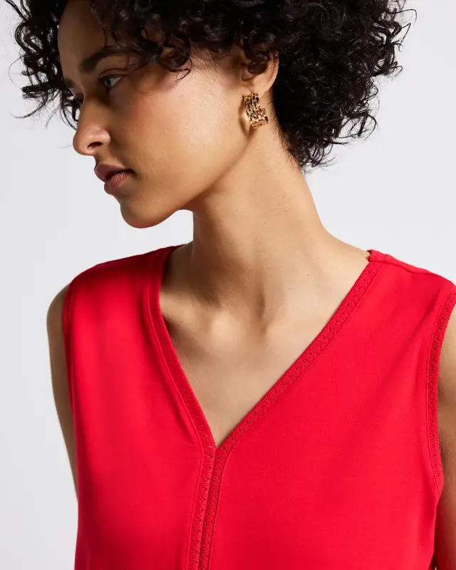 Street One Jersey Top - Glory Red