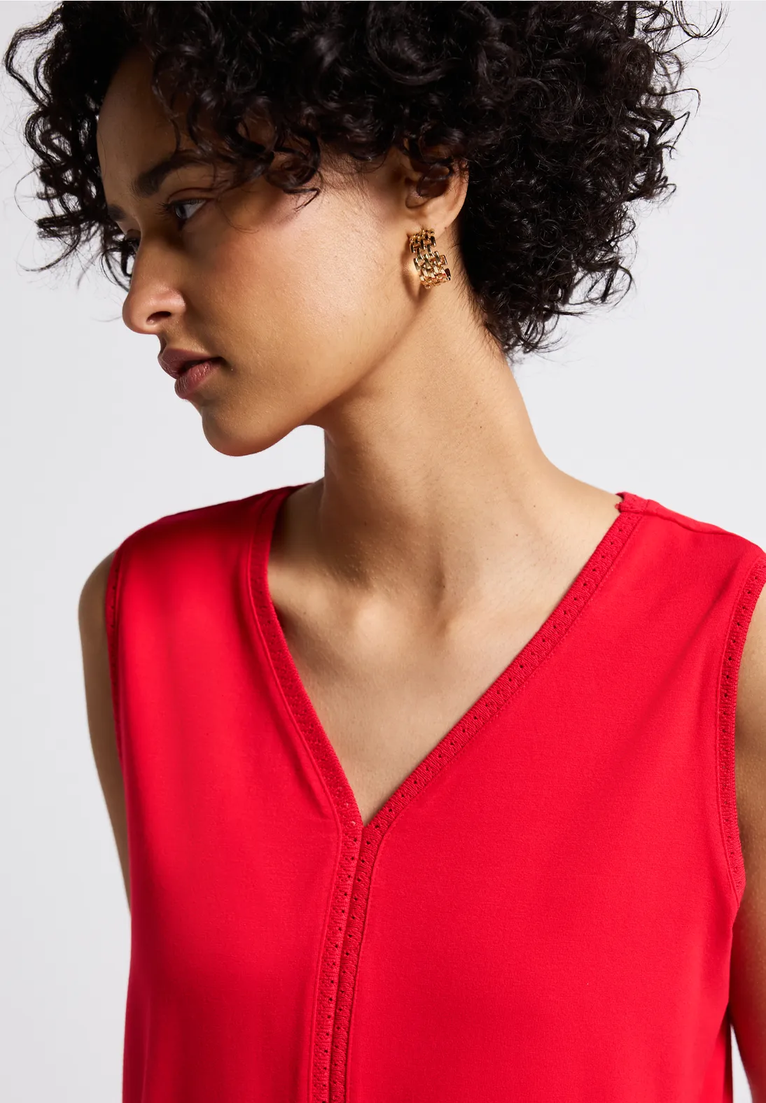 Street One Jersey Top - Glory Red