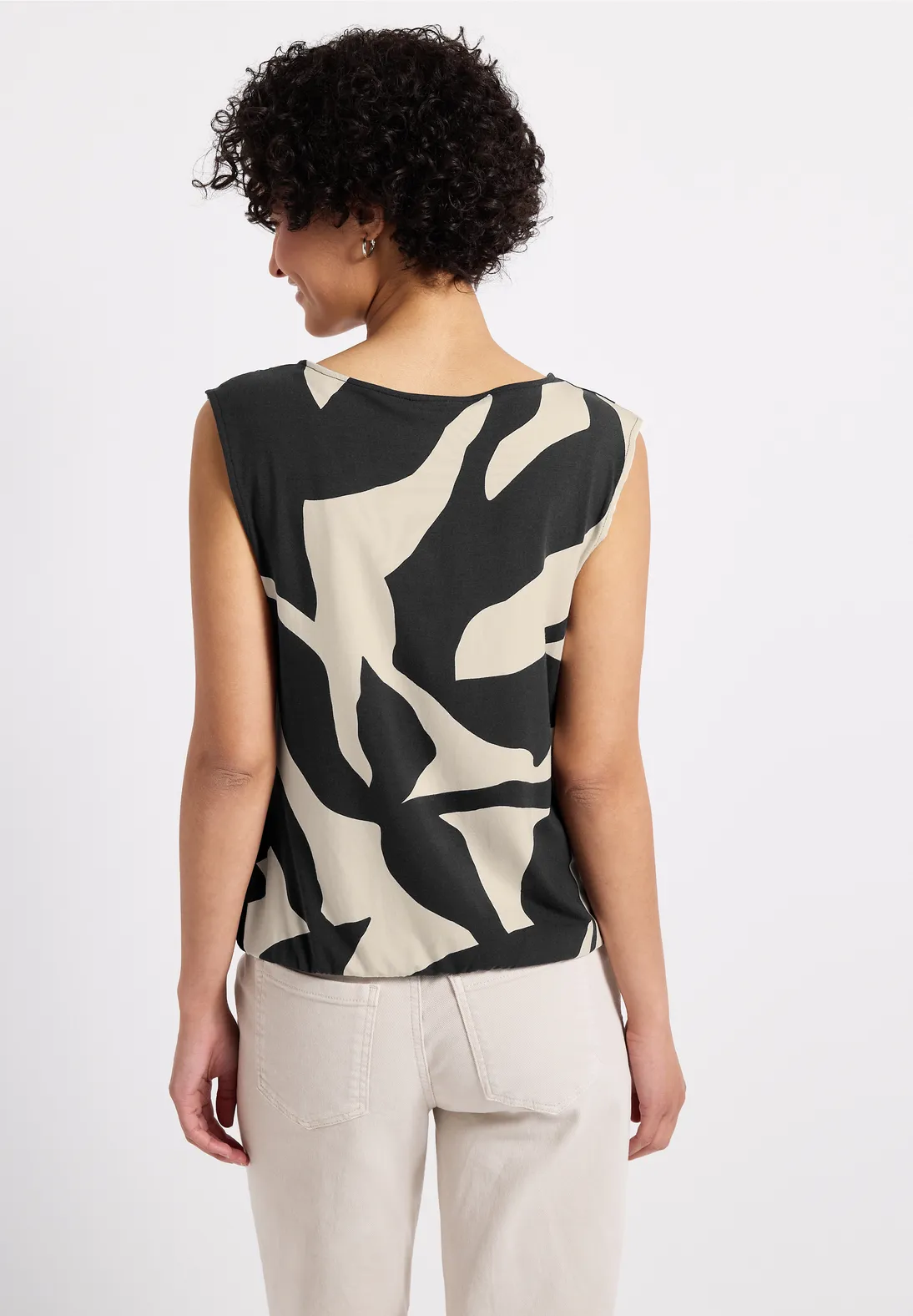 Street One Materialmix Top - Whale Tail Grey