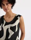 Street One Materialmix Top - Whale Tail Grey