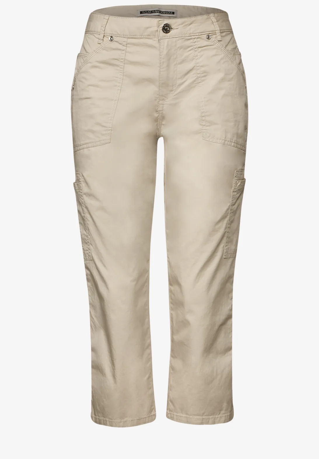 Street One 3/4 Satijnen Broek Yulius - Barley Beige