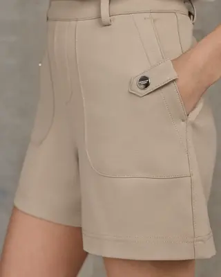 Street One Studio Loose Fit Short - Sandshell Beige