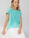 S. Oliver Small Artwork T-Shirt, Relaxed Fit - Light Turquoise