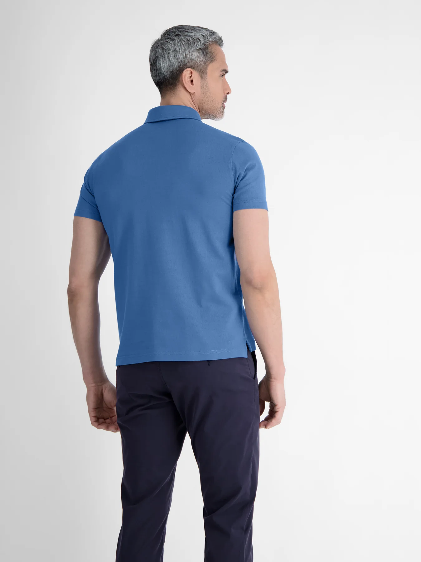 Lerros Poloshirt with Zipper - Cobalt Blue