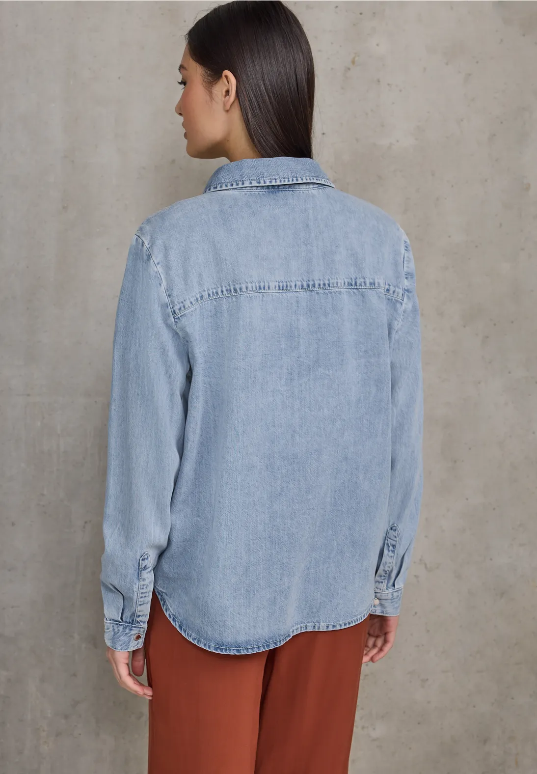 Street One Studio Bleached Denim Shirt - Ultra Bleach Wash