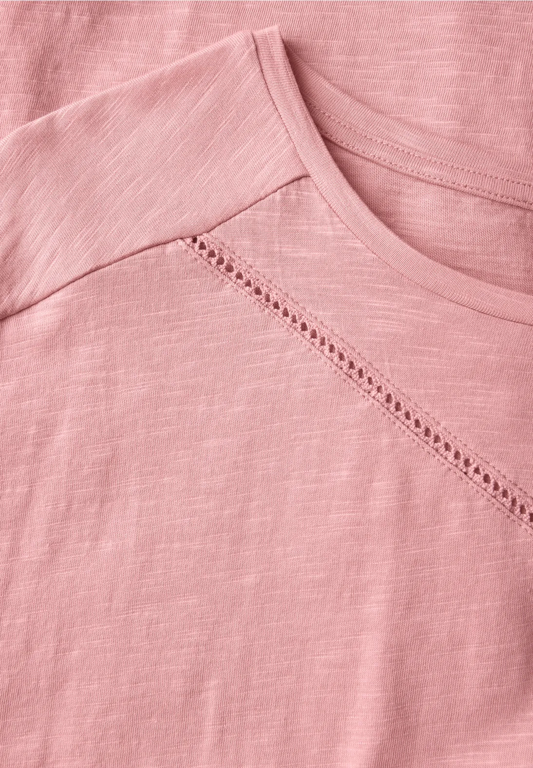 Street One Shirt mit Dekotape - Blush Peach