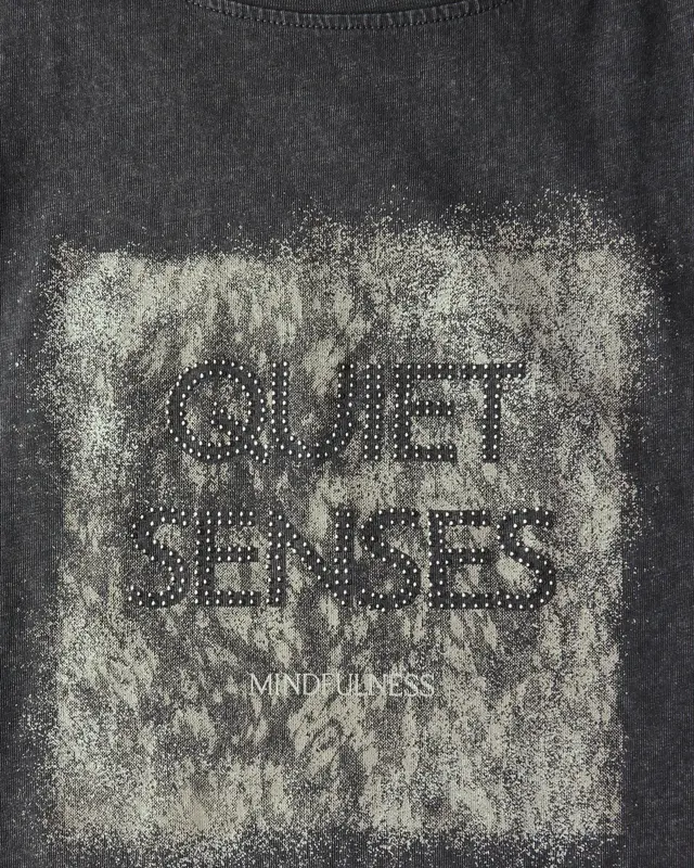 Street One Shirt met Gewassen Look - Washed Out Grey