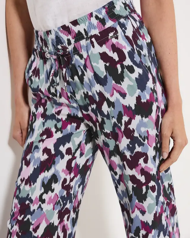 Cecil Print Hose Neele - Vanilla White - Copy