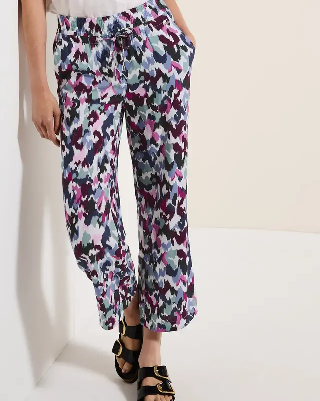 Cecil Print Broek Neele - Vanilla White