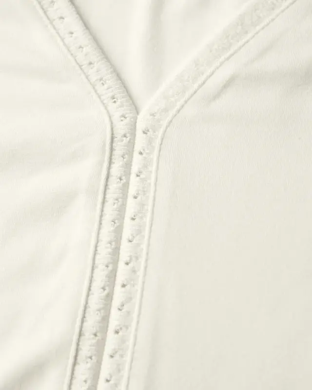 Street One Jersey Top met Gehaakte Details - Off White