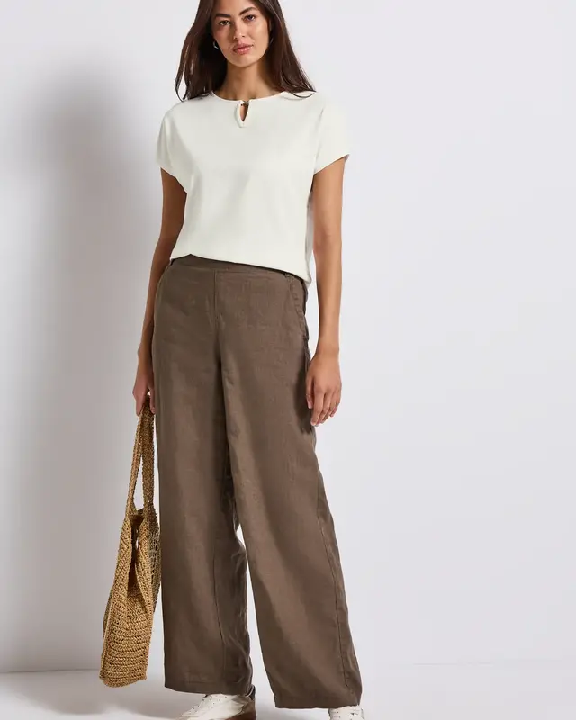 Street One Shirt mit Cut-Out - Off White