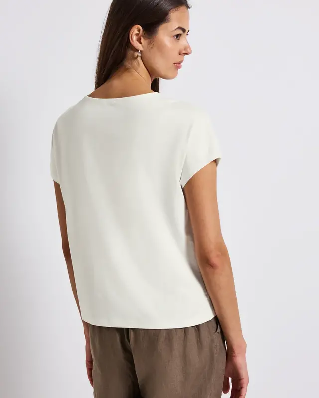 Street One Shirt mit Cut-Out - Off White