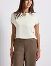Street One Shirt mit Cut-Out - Off White