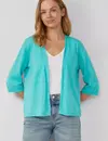 S. Oliver Cardigan with 3/4-Sleeves - Aqua