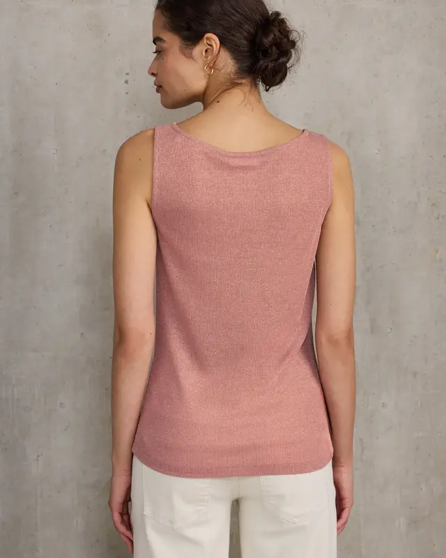 Street One Studio Glitzerndes Top - Dusty Pink