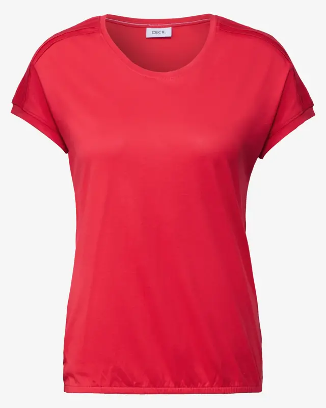Cecil Basic Shirt - Glazed Apple Red
