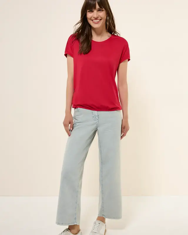 Cecil Basic Shirt - Glazed Apple Red